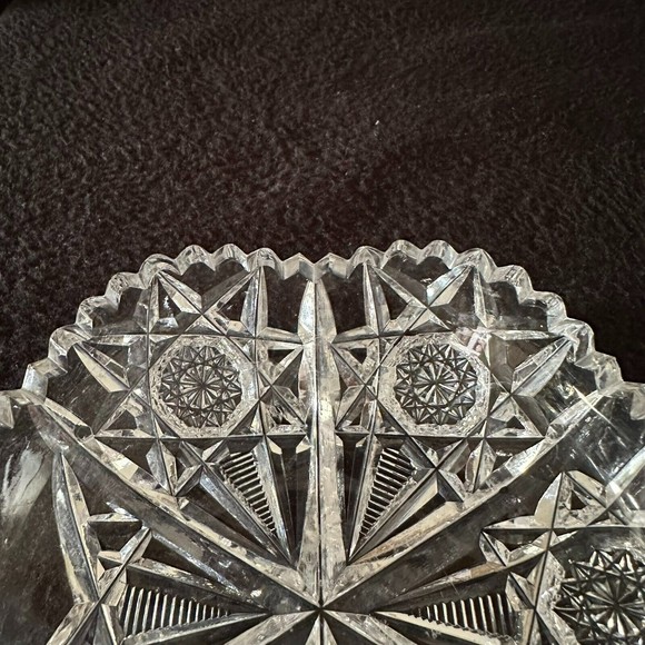 HAWKES American Brilliant Cut Glass Nappy Dish Bowl Signed - Picture 9 of 12